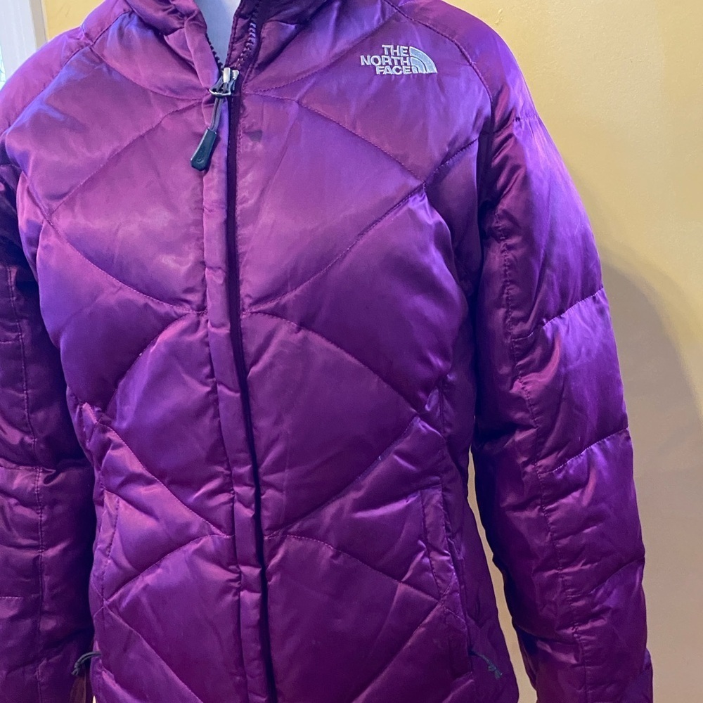 The North Face 550 Purple Puffer Jacket Small Y2K - Picture 7 of 14